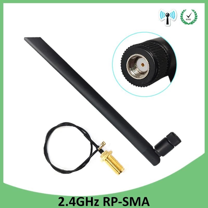 10 шт. Оптовая продажа Детское нижнее белье 2 4 GHz антенна wifi RP SMA разъем 5dBi Wi Fi