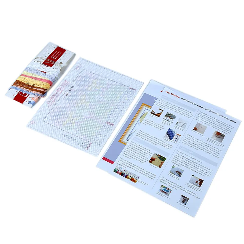 

Colorful Gouache Cat Patterns Cross Stitch Printed Counted Embroidery Needlework Kits 14CT 11CT Home Decorations Canvas Painting