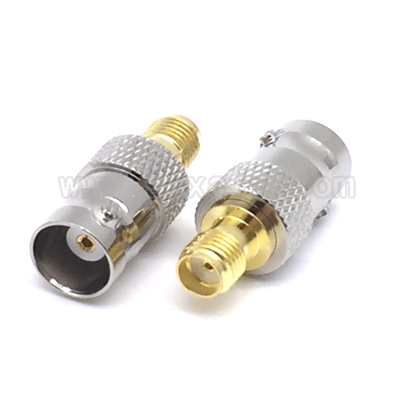 Коннектор JX 2 шт. RF адаптер BNC-SMA BNC Мужской Разъем никелирование к SMA Гнездовой разъем позолоченный Разъем RF разъем прямой - Цвет: 4X 2PCS