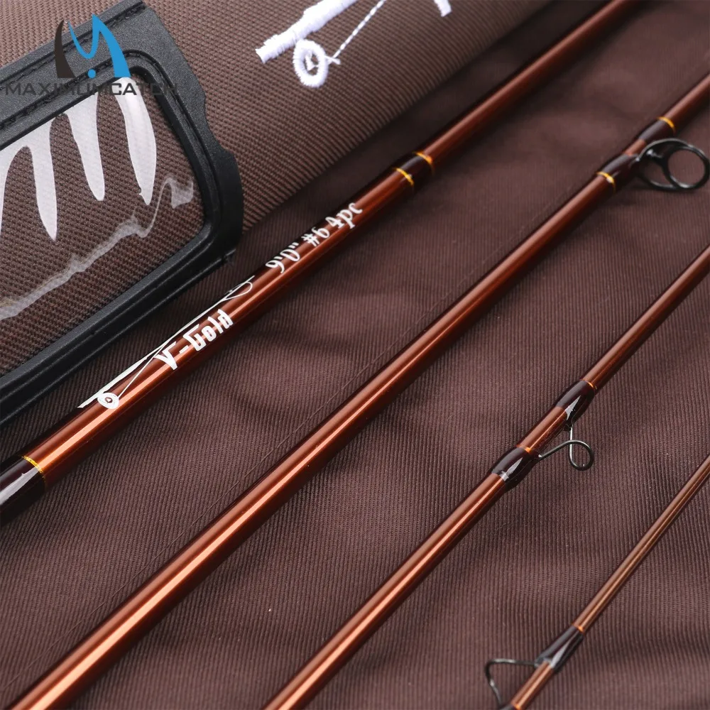 Maximumcatch V-Gold Fly Удочка 40T SK углеродное быстрое действие с Cordura Rod трубка направляющая нержавеющая вставка Pacbay Minima кольцо