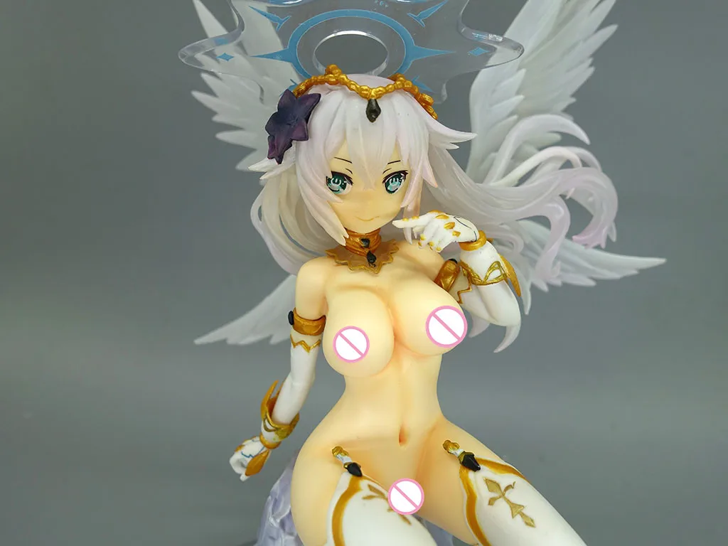 Японский аниме пикантная кукла Noire 20 см Neptunia Черное сердце 1/6 весы голая Рисунок