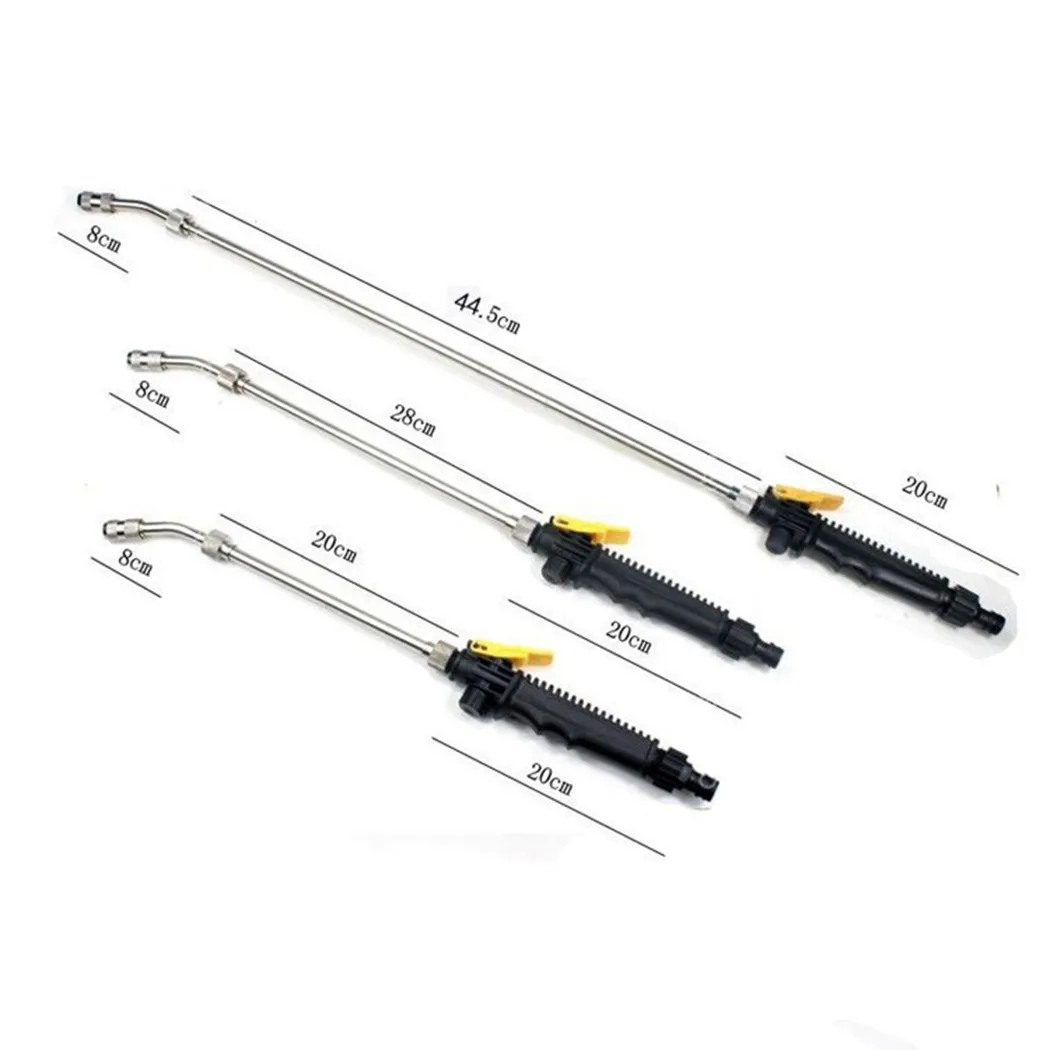 

Replacement Car Cleaning Tool Stainless Steel Universal Wand Nozzle Water Washer 2-IN-1