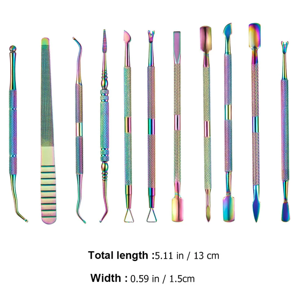 

1 Set Manicure Tool Kit Nail Art Polish Tool Nail Care Stick for Girls