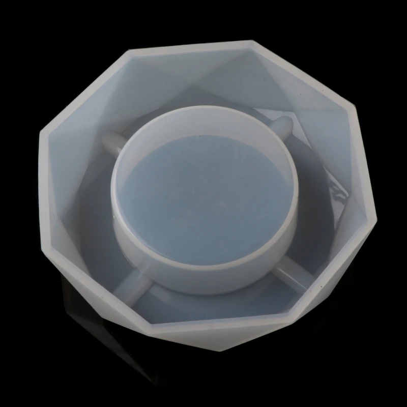 

DIY Crystal Epoxy Resin Mold Round/Square/Rhombus/Polygon Ashtray Silicone Mould