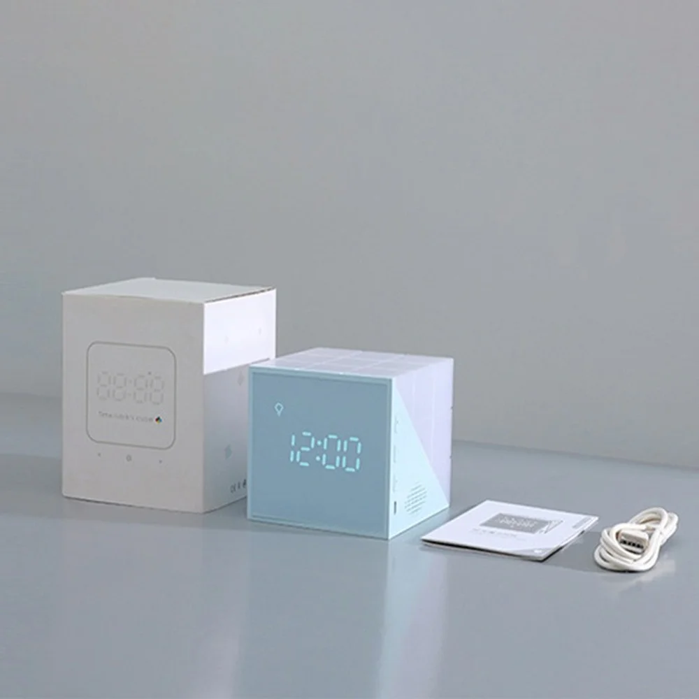 Цифровой смарт-будильник XIAOMI YOUPIN приглушаемый светодиодный ночник 5 цветов