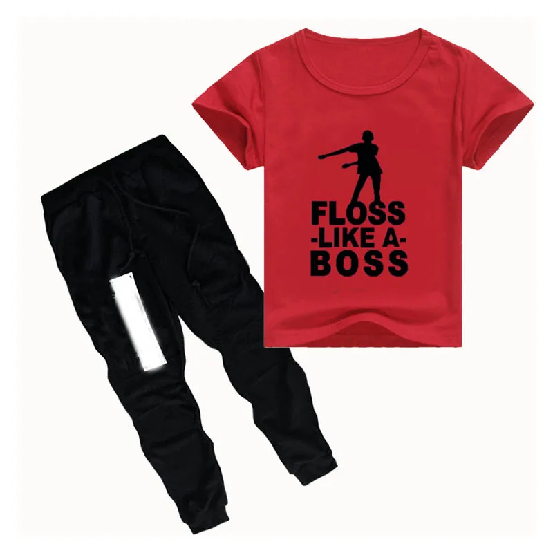 2 шт. детские футболки с коротким рукавом и принтом|Комплекты одежды для девочек| |