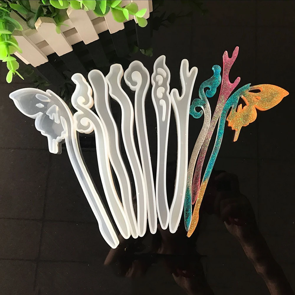 Новинка 2020 прозрачная Шпилька силиконовая форма ювелирное изделие в виде