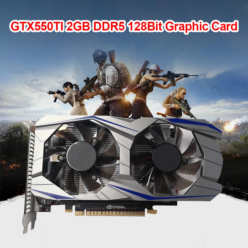 GTX550TI компьютерная графическая карта 2 Гб 128 бит DDR5 HD видео игровые видеокарты за