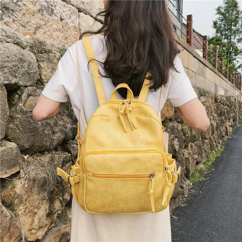 Женский рюкзак из искусственной кожи высокого качества модные школьные рюкзаки