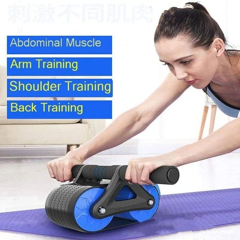 

Home Fitness Automatic Rebound Abdominal Wheel Muscle Exercise Equipment Abdominal Power Wheel Ab Roller Trainer