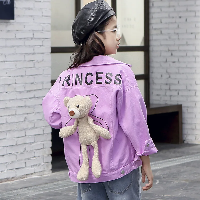 Детская куртка для девочек одежда Осенне-зимний плащ Шерстяное пальто верхняя