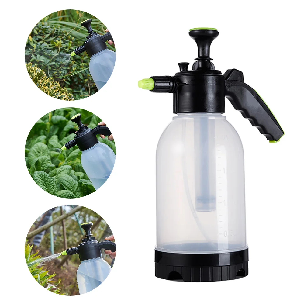 

2L Portable Handhold Air Pressure Spray Pot Sprinkling Pot Garden Plastic Transparent Watering for Flower Potted Plant