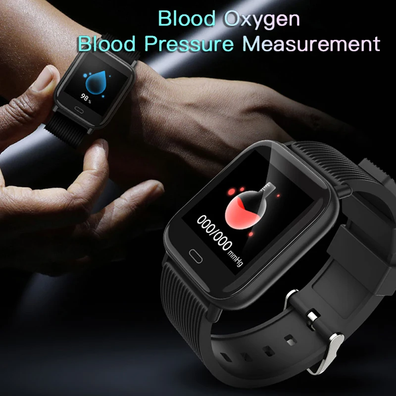 

BINSSAW New Women's Smart Watches Blood Pressure Fitness Tracker Waterproof Smart Wristband Pedometer Sports Wrist Watch Men