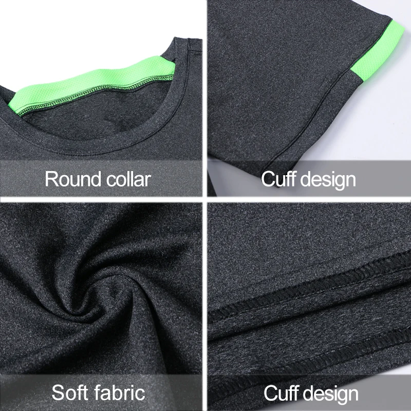 

Gym Shirt Men Fitness Clothing Tees Tops T Shirt Short Sleeve Dry Fit Athletic Running Shirts Gym Clothing Sport T-shirt Men