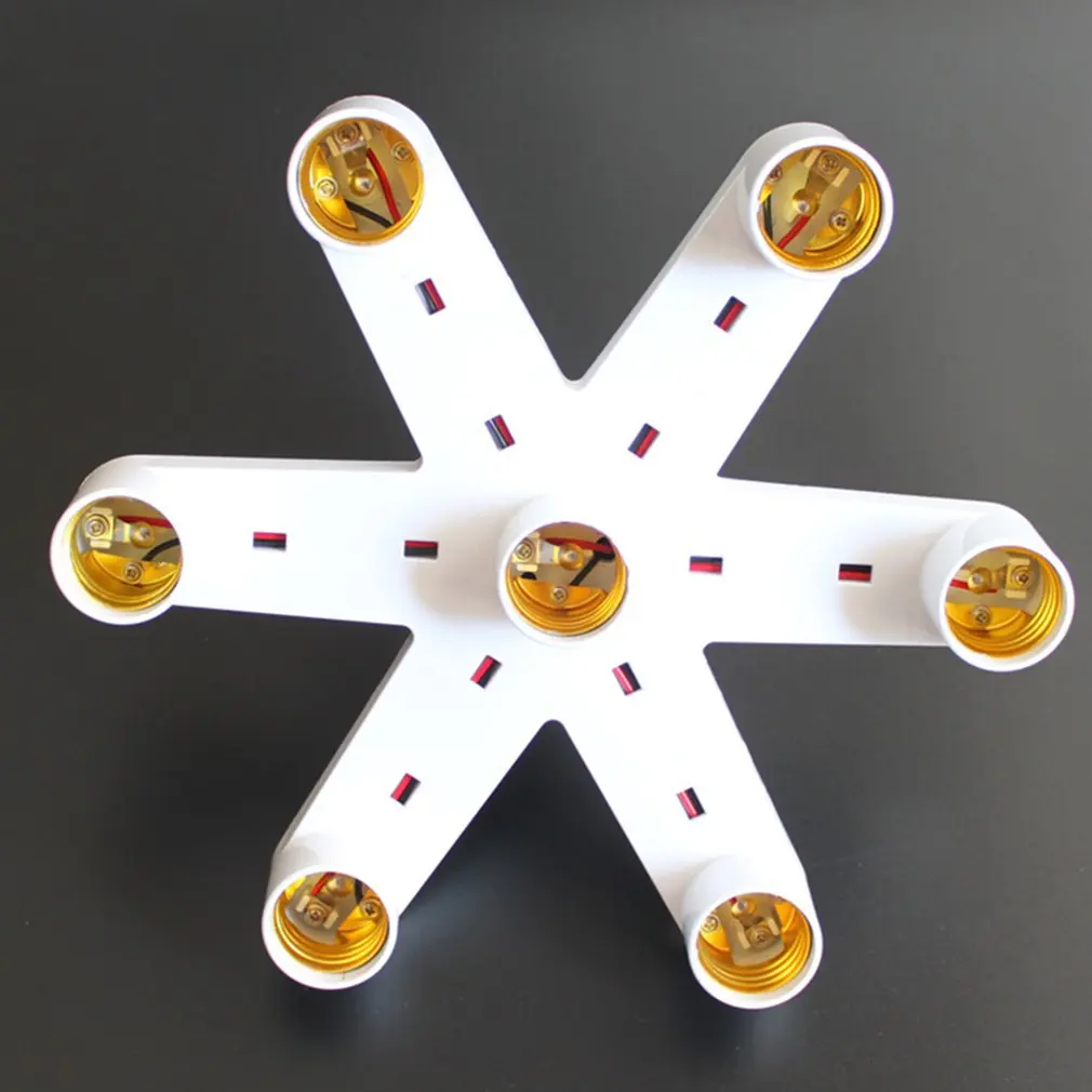 7 головок E27 держатель лампы адаптер конвертер разветвитель переменная несколько