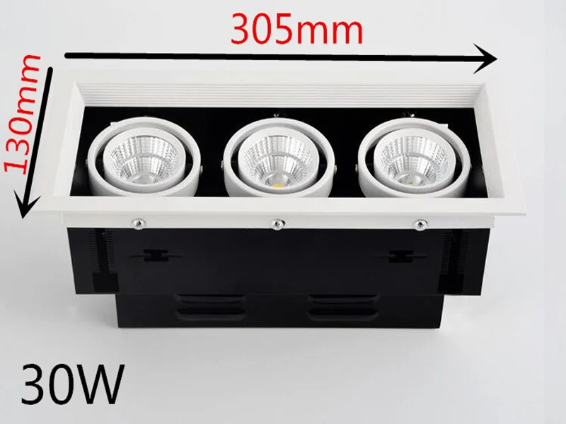 Квадратный Точечный светильник с поверхностным креплением суперъяркий