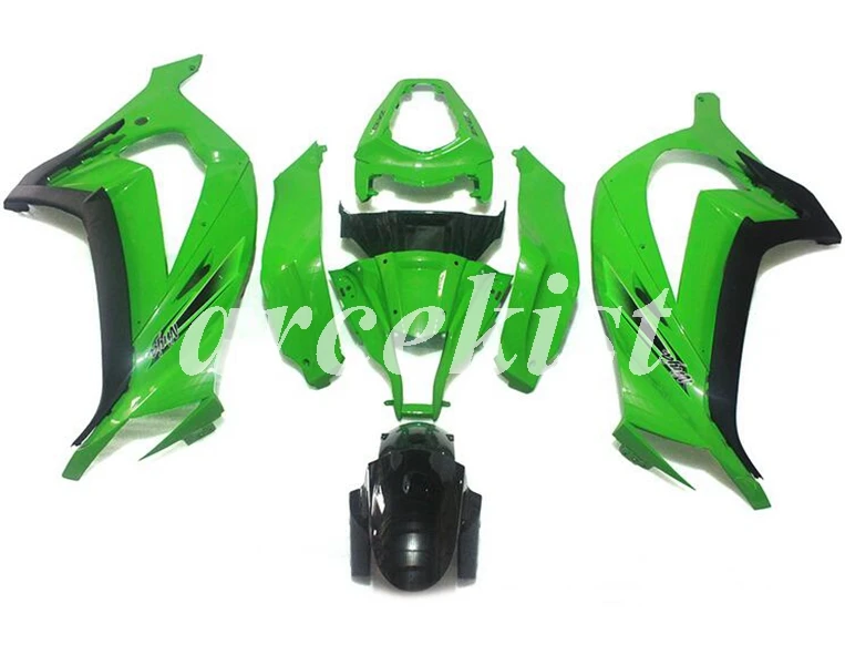 

4 Gifts New ABS Fairings Kit Fit for kawasaki Ninja ZX-10R 2011 2012 2013 2014 2015 10R 11 12 13 14 15 body set green