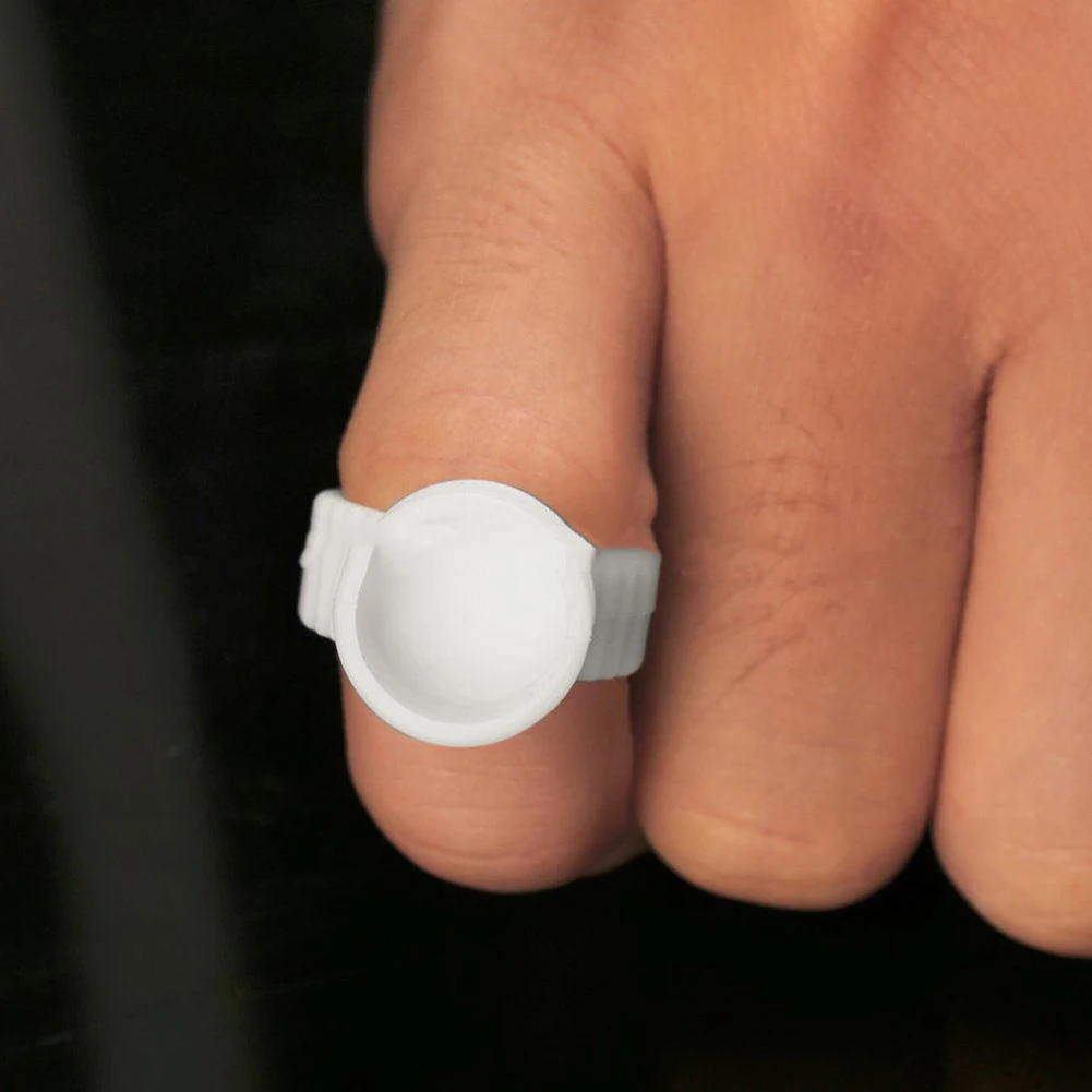 50 шт пигментные клеевые кольца держатель чернил для бровей Перманентный макияж