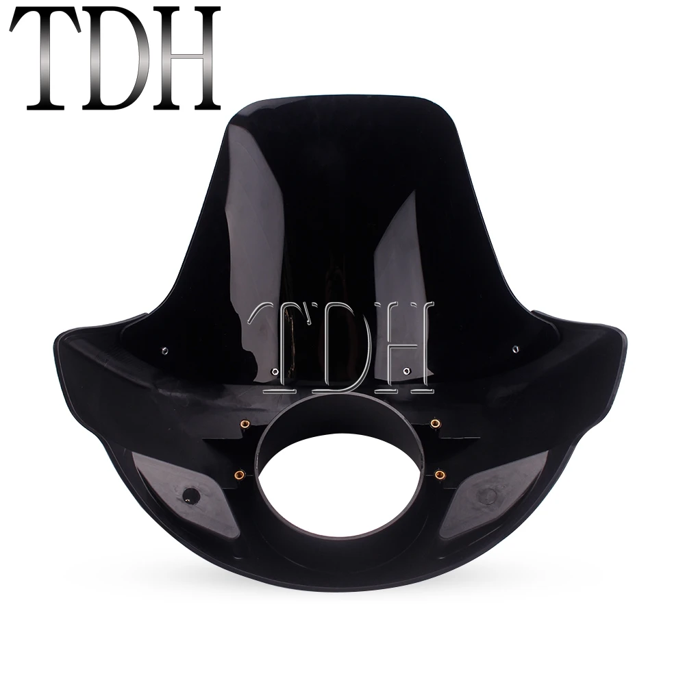 Высокого лобового стекла 5 75 ''мотоциклетная передняя лампа обтекателя маска