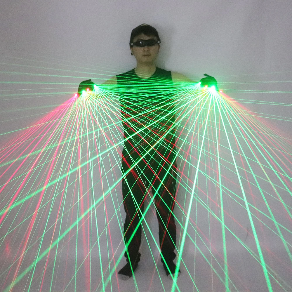 Новые высококачественные красные и зеленые лазерные перчатки 2 в 1 с множеством