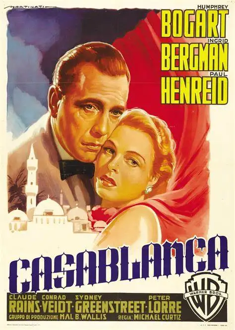 Много стиль выбрать Касабланка классический арт-Принт по фильму Шелковый плакат