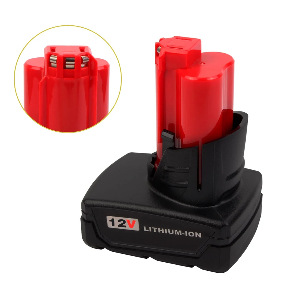 VANON 2 шт. для MILWAUKEE M12 12 в 4000 мАч литий-ионная аккумуляторная батарея XC 4.0Ah Max литий-ионный Электроинструмент беспроводной 48-11-2440