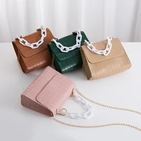 2021 new style small square shoulder bag women chain handbags female pu leather messenger bag elegant fashion shopping bag