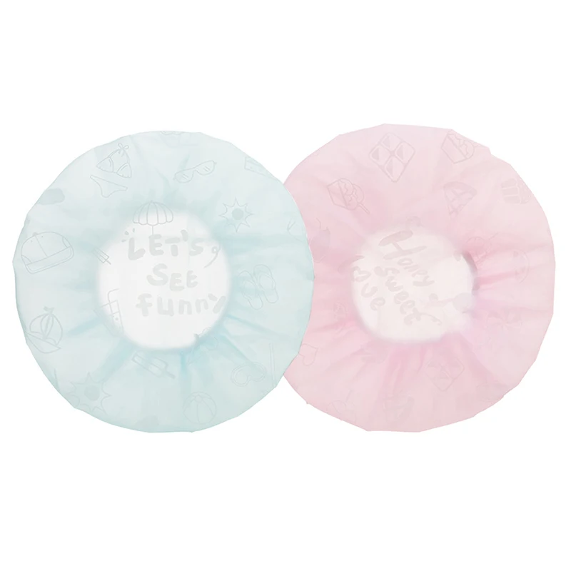 

1/5PCS Cartoon Waterproof Shower Cap Reusable Thicken Elastic Bath Hat Bathing Cap For Women Hair Salon Bathroom Products