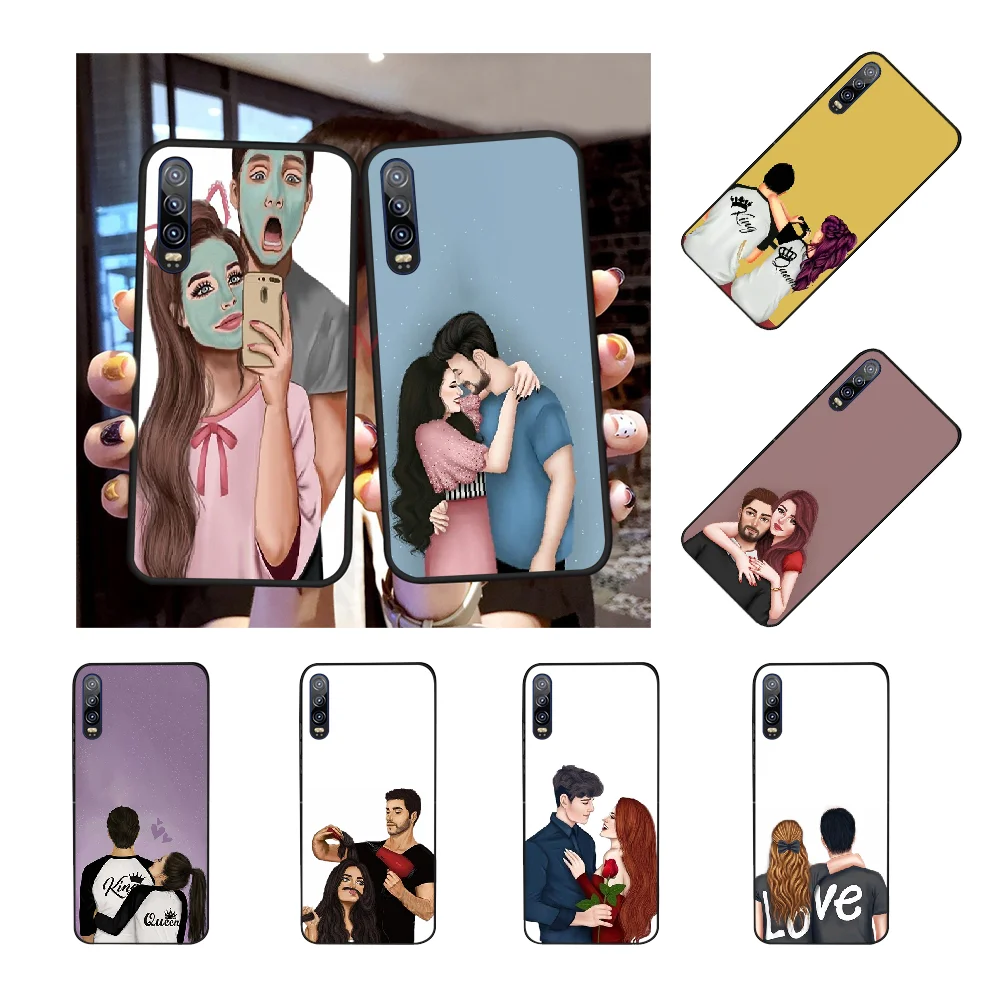 PENGHUWAN парный любовь сердце мультфильм девушка клиент высокое качество