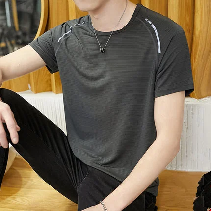 

Summer men's business casual short sleeve t-shirt 3429
