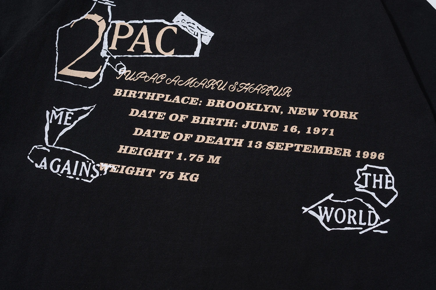 

2pac Tupac Shakur Casual Street Wear Mens Fashion Hiphop Rap Star Cool T-shirt Short Sleeve Cotton Tee Top Vintage T Shirt 2021
