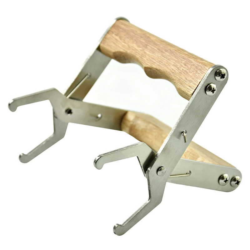 Новая деревянная ручка зажим для селезенки из нержавеющей стали твердая рамка