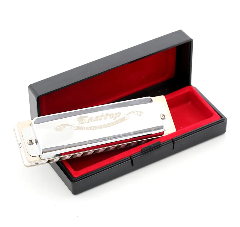 Диатоническая губная гармоника East top 10 hole профессиональная blues harp ключ C.