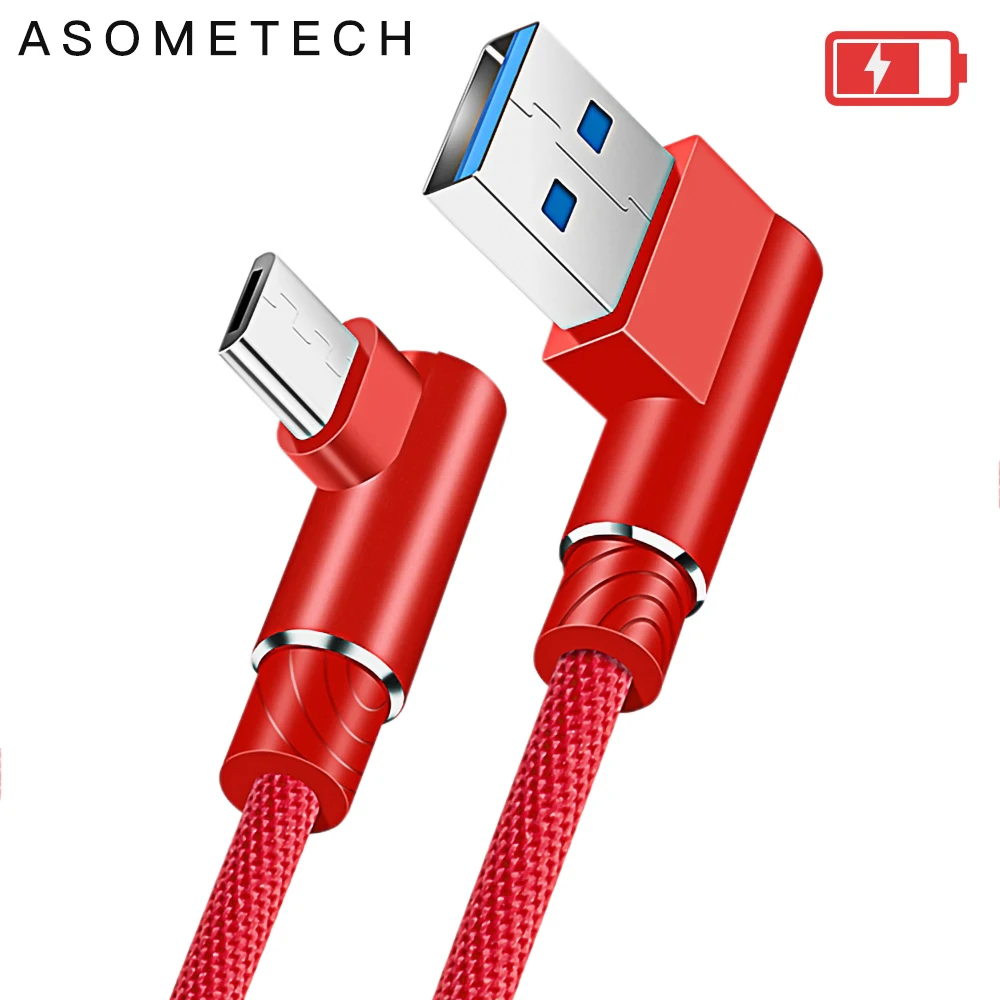 Кабель Micro USB 90 градусов 2 м 3 зарядный кабель для Samsung s7 xiaomi redmi LG нейлоновый