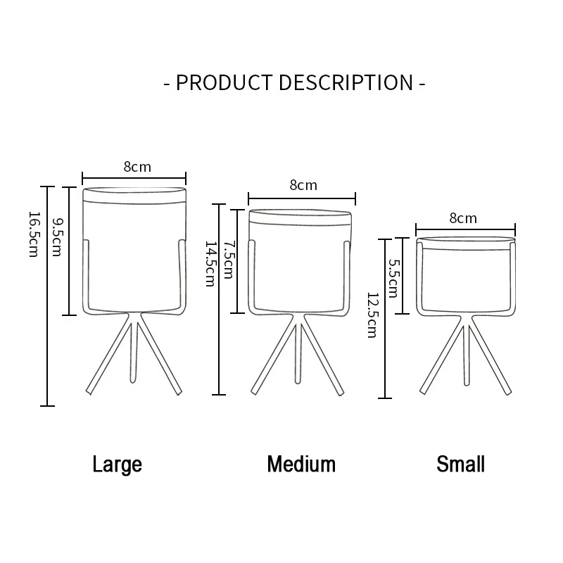3 шт./лот Настольный плантатор Бонсай белый керамический Позолоченный край