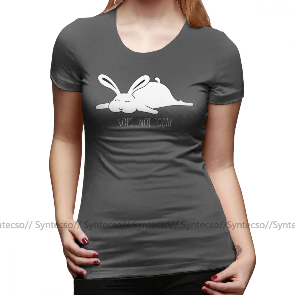Не сегодня футболка нет не с рисунком кролика больших размеров коротким рукавом