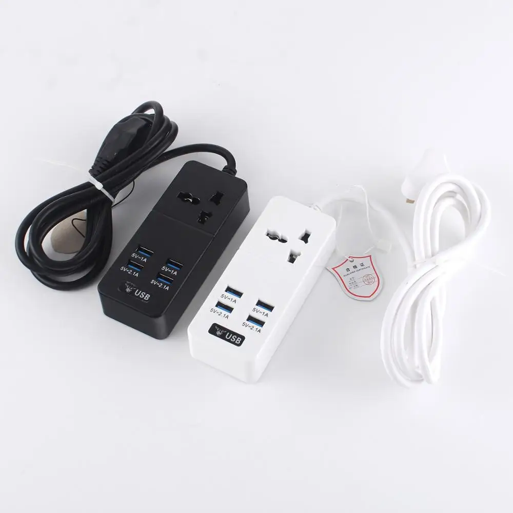 4 USB адаптер для путешествий с переключателем и 2-метровым удлинителем PC