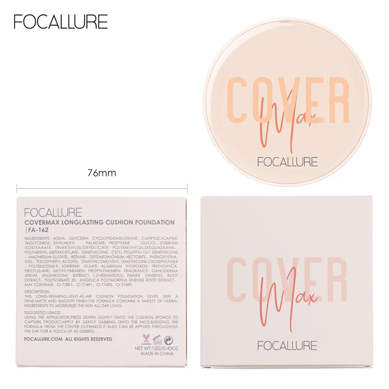 FOCALLURE BB воздушная подушка основа для основы фотокосметика Водонепроницаемая