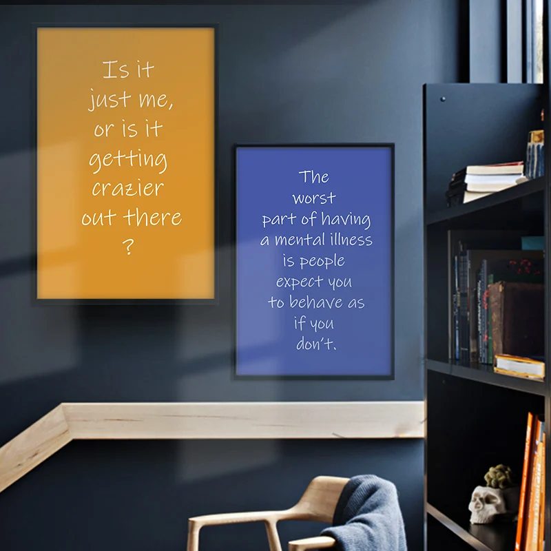 2019 кино Джокер вдохновляющие цитаты комиксы Картина на холсте постеры и принты