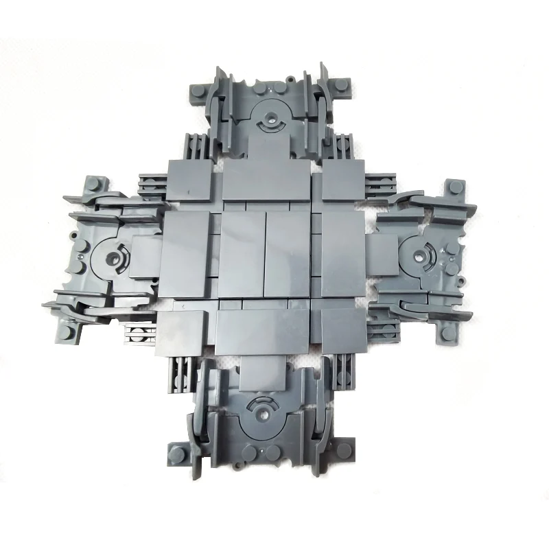 

City Train Tracks Building Blocks Switch Flexible Railway Train Motor Wheel Accessory Traffic light locomotive Educational Toys