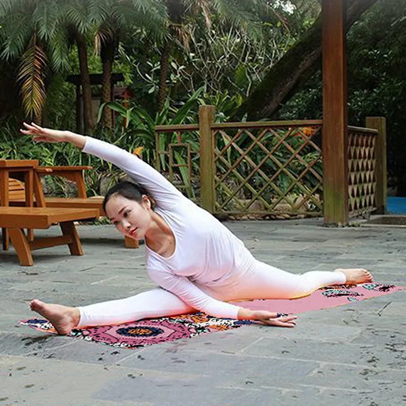 2020 Печатные Одеяла для йоги полотенце коврик фитнеса тренажерного зала