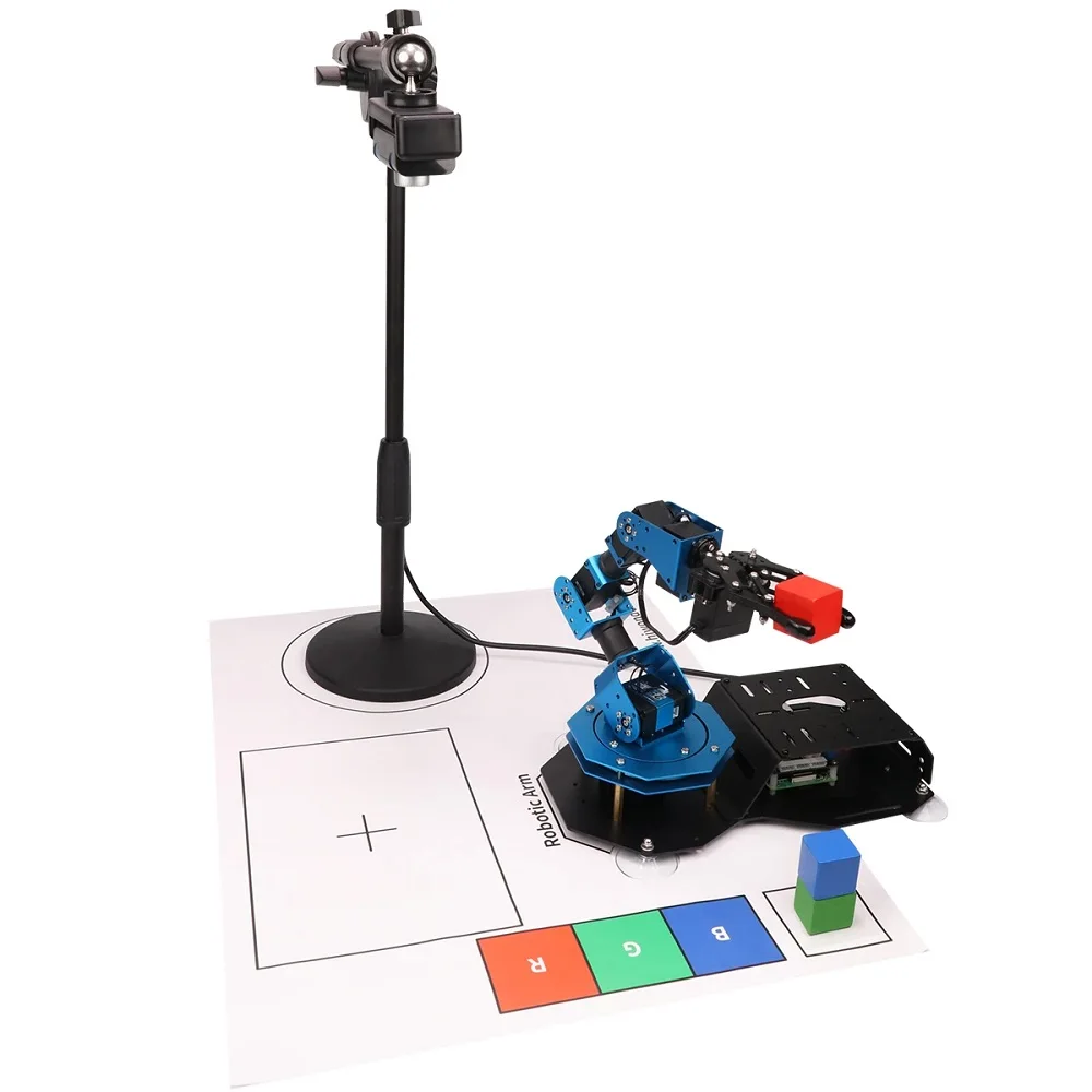 Комплект игрушек Raspberry Pi 4B AI Vision 6 DOF Robotic Arm/ Python | Игрушки и хобби