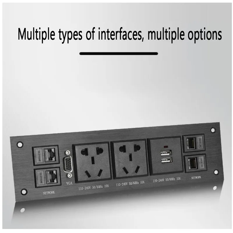 Универсальная Сетевая розетка мультимедийный настольный разъем с 2usb 4 RJ45 для