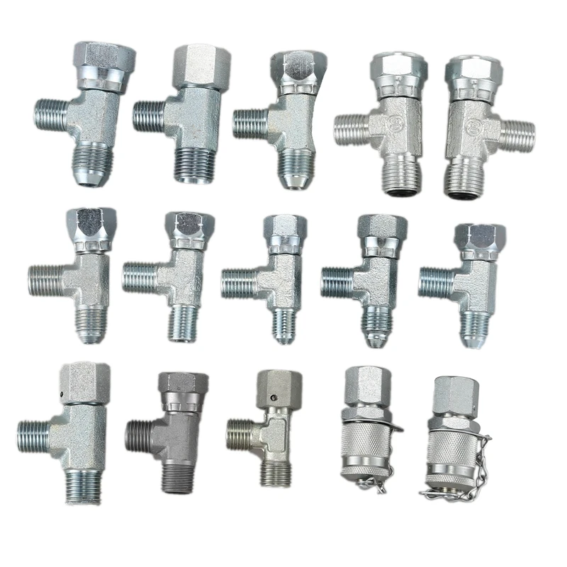 15 шт. экскаватор-погрузчик тягач гидравлический Настольный шланг адаптер