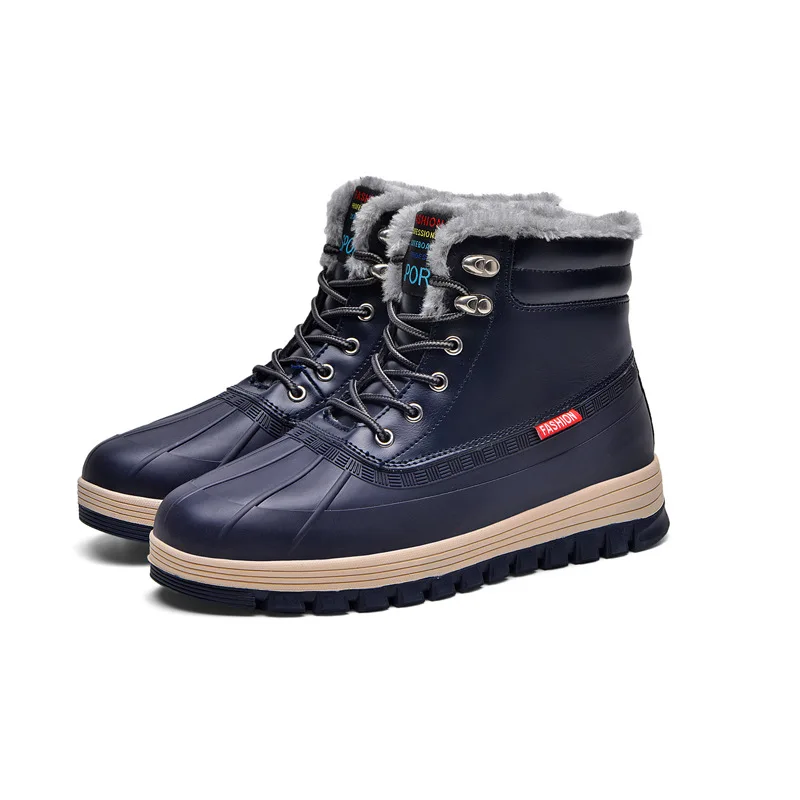 

Winter Men Boots Plush Warm Waterproof Snow Boots for Men Sneakers Fashion Man Boots Men Outdoor Shoes
