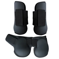 4pcs outdoor horse leg boots riding training front hind adjustable brace guard durable protection wrap equestrian equipment