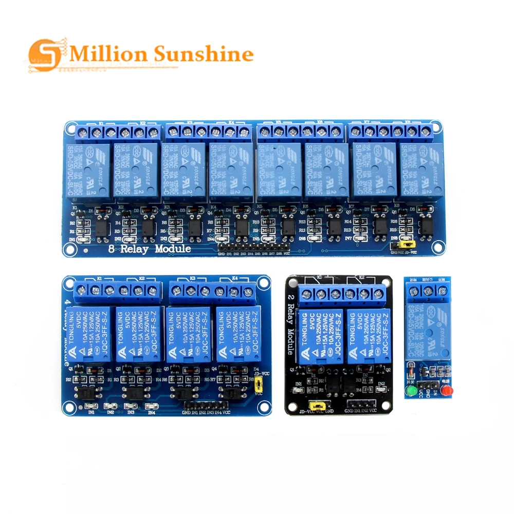 DC5V 1 2 4 8 канальный релейный модуль с оптопарой. Реле Выход способ для arduino Raspberry Pi В