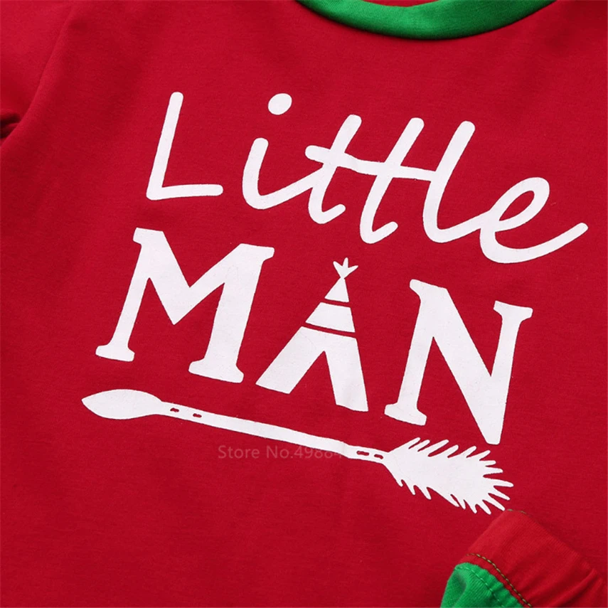 Рождественские пижамы для маленьких девочек и мальчиков семейный образ