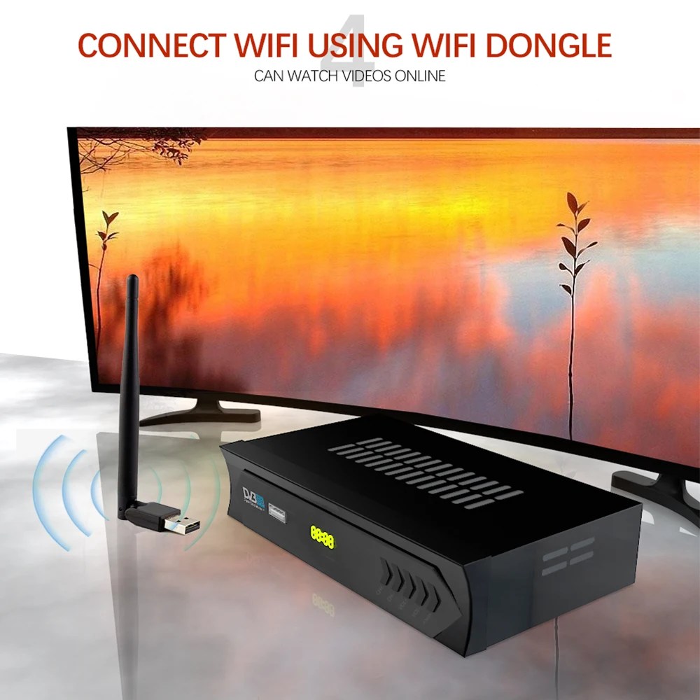 Лидер продаж спутниковый ресивер DVB S2 в Испании ТВ-приставка Full hd h.264 с поддержкой