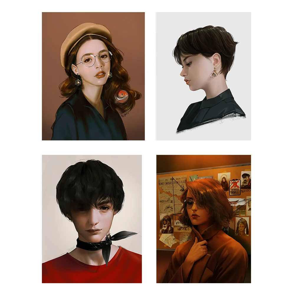 

5d DIY Diamond Painting Peter XJ Portrait Series Bedroom Decorations Personalized Puzzles Noble and Melancholy Girl Oil Painting